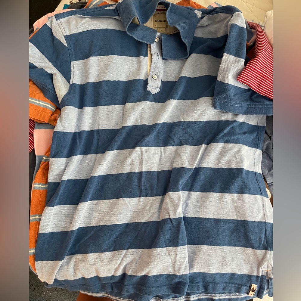 G.H Bass & Co men’s striped polo